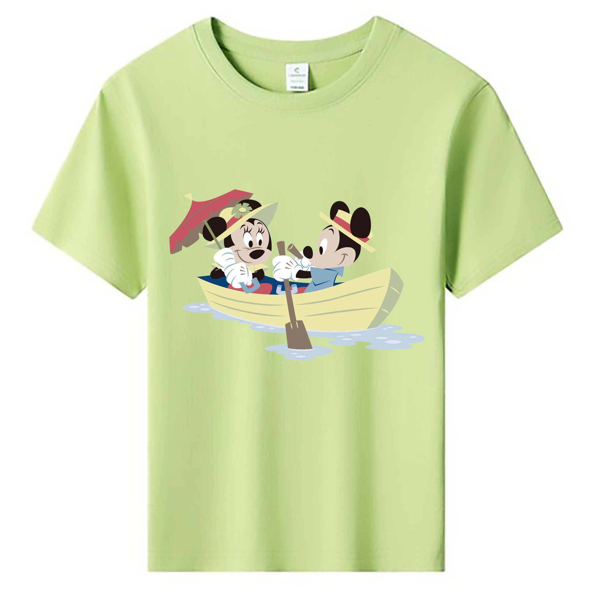 ミッキーマウス Mickey Mouse 綿100％キッズTシャツ（フロントプリント）